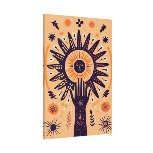 Retro Hippie Boho Sun Standard Canvas