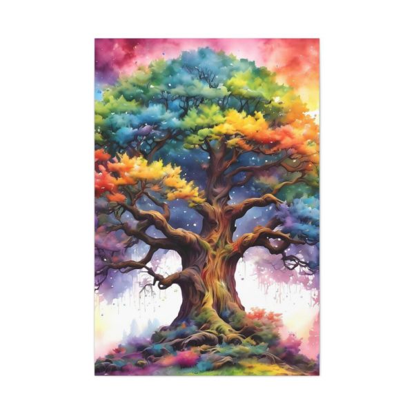 91655-62.jpg Tree of Life Watercolor Landscape Standard Canvas
