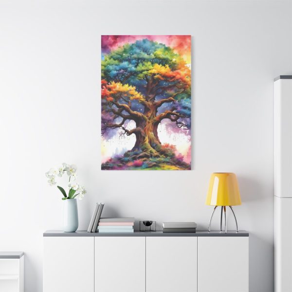 91655-63.jpg Tree of Life Watercolor Landscape Standard Canvas