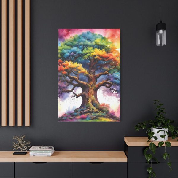 91655-64.jpg Tree of Life Watercolor Landscape Standard Canvas