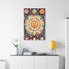 91655-7.jpg Orange, Yellow and Blue Illustration of Suns Standard Canvas