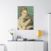 91655-73.jpg Pierre-Auguste Renoir's Woman with a Cat Standard Canvas
