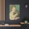 91655-74.jpg Pierre-Auguste Renoir's Woman with a Cat Standard Canvas