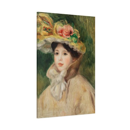91655-76.jpg Woman With Capeline by Pierre-Auguste Renoir Standard Canvas