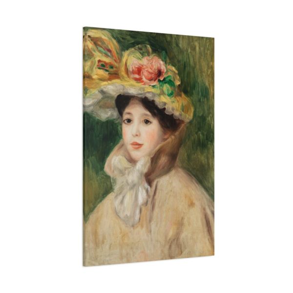 91655-76.jpg Woman With Capeline by Pierre-Auguste Renoir Standard Canvas