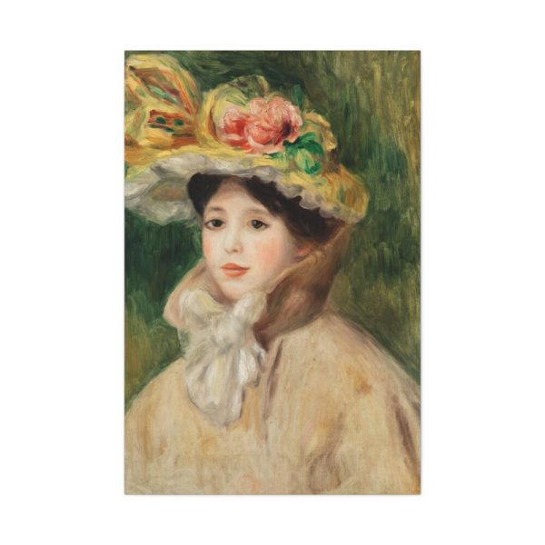 91655-77.jpg Woman With Capeline by Pierre-Auguste Renoir Standard Canvas