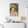 91655-78.jpg Woman With Capeline by Pierre-Auguste Renoir Standard Canvas