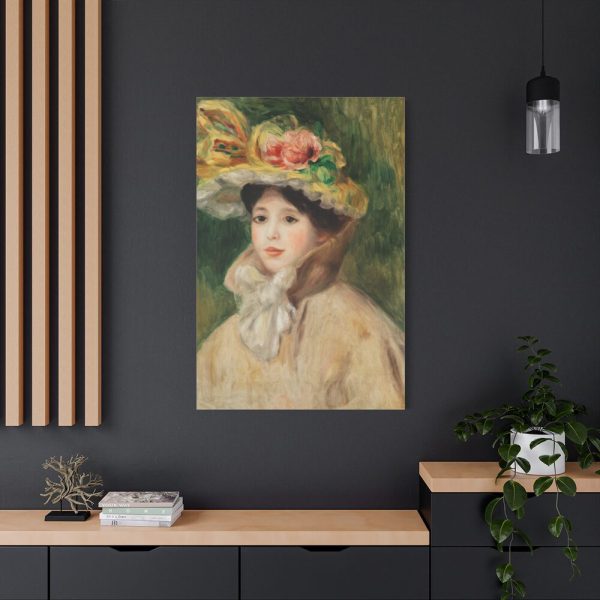 91655-79.jpg Woman With Capeline by Pierre-Auguste Renoir Standard Canvas
