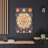 91655-8.jpg Orange, Yellow and Blue Illustration of Suns Standard Canvas