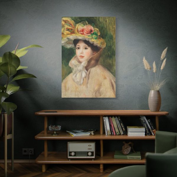 91655-80.jpg Woman With Capeline by Pierre-Auguste Renoir Standard Canvas