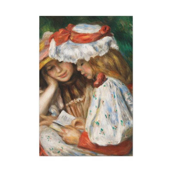 91655-87.jpg Two Girls Reading by Pierre-Auguste Renoir Standard Canvas