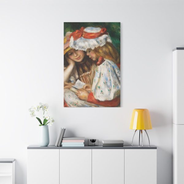 91655-88.jpg Two Girls Reading by Pierre-Auguste Renoir Standard Canvas