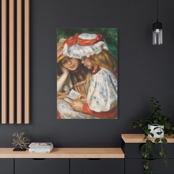 91655-89.jpg Two Girls Reading by Pierre-Auguste Renoir Standard Canvas