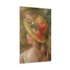 91655-91.jpg Young Girl with Hat by Pierre Auguste Renoir Standard Canvas