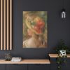 91655-94.jpg Young Girl with Hat by Pierre Auguste Renoir Standard Canvas