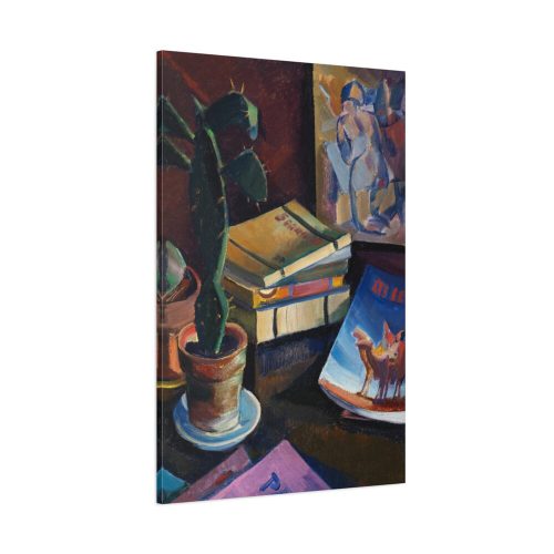 91655-96.jpg Books on Table Standard Canvas