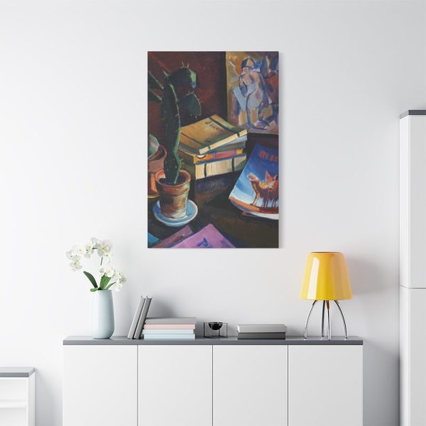 91655-98.jpg Books on Table Standard Canvas