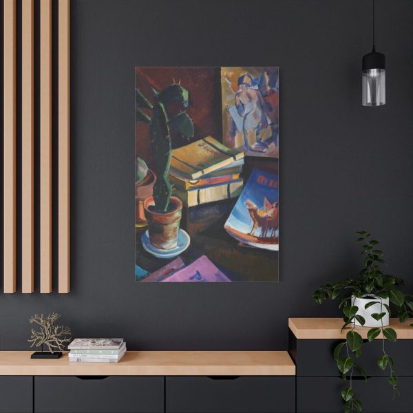 91655-99.jpg Books on Table Standard Canvas