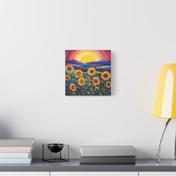 91656-2.jpg Whimsical Sunflower Field Art Standard Canvas