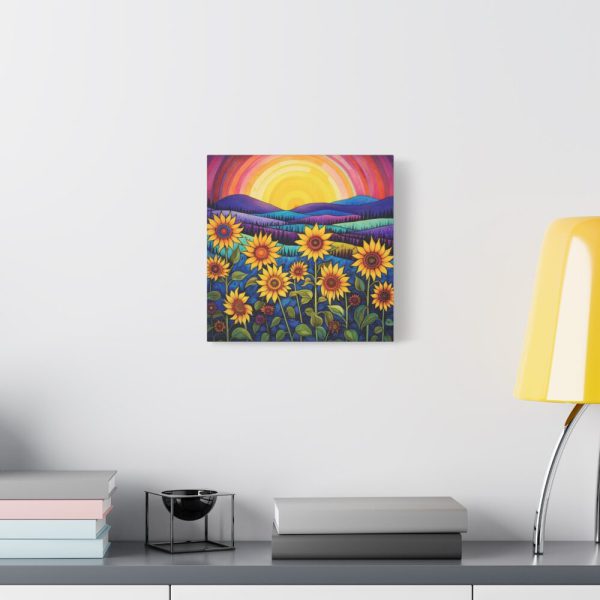 91657-2.jpg Whimsical Sunflower Field Art Standard Canvas