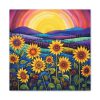 91658.jpg Whimsical Sunflower Field Art Standard Canvas