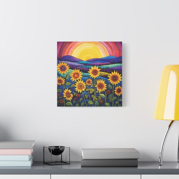 91658-2.jpg Whimsical Sunflower Field Art Standard Canvas
