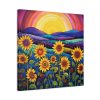 91660-1.jpg Whimsical Sunflower Field Art Standard Canvas
