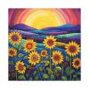 91660.jpg Whimsical Sunflower Field Art Standard Canvas