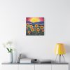 91660-2.jpg Whimsical Sunflower Field Art Standard Canvas