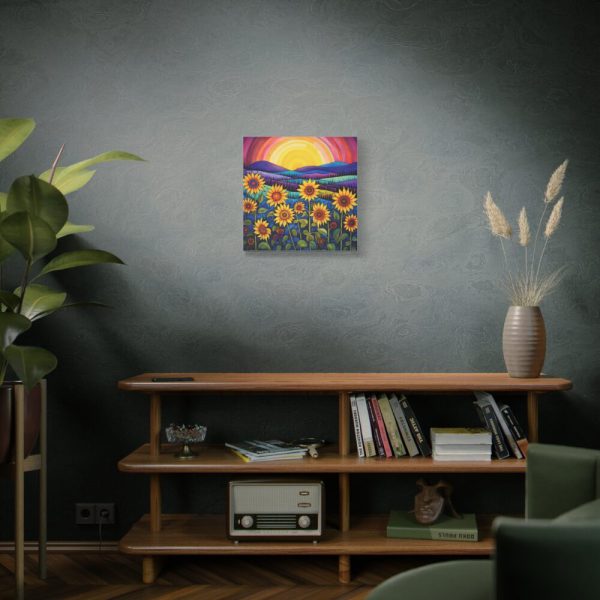 91660-4.jpg Whimsical Sunflower Field Art Standard Canvas