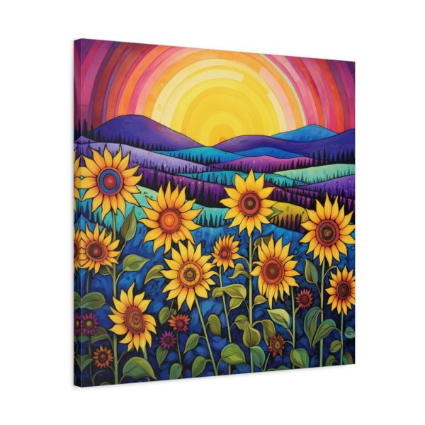 91661-1.jpg Whimsical Sunflower Field Art Standard Canvas