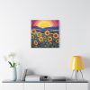 91661-2.jpg Whimsical Sunflower Field Art Standard Canvas
