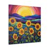 91662-1.jpg Whimsical Sunflower Field Art Standard Canvas