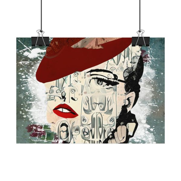 92368-1.jpg Fashionable Vintage Woman Poster