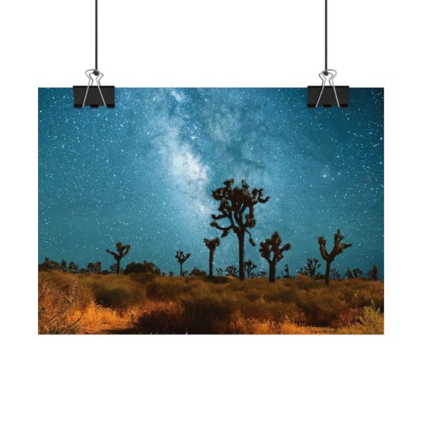 92368-16.jpg Starry Sky Night With Cactus Poster