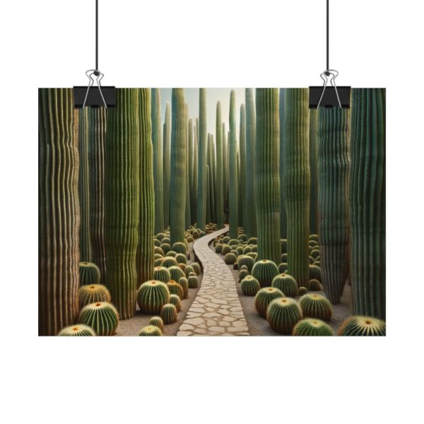 92368-26.jpg Walkway Meandering Through a Forest of Organ Pipe Cactus Poster