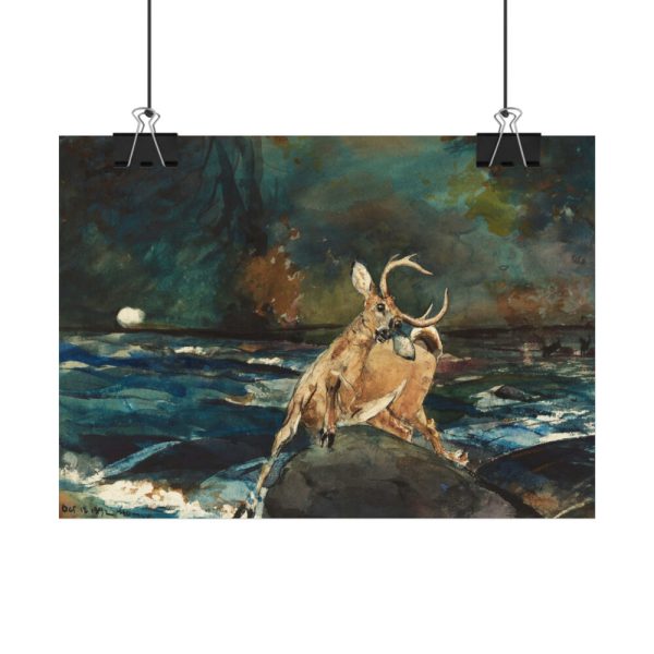 92368-31.jpg A Good Shot, Adirondacks by Winslow Homer Poster