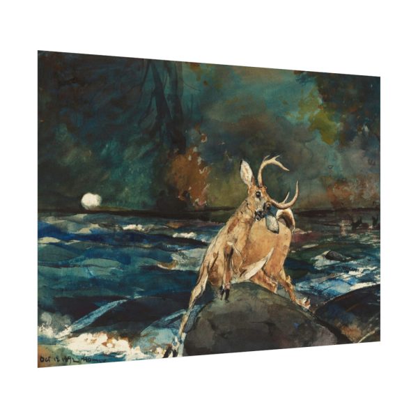 92368-32.jpg A Good Shot, Adirondacks by Winslow Homer Poster