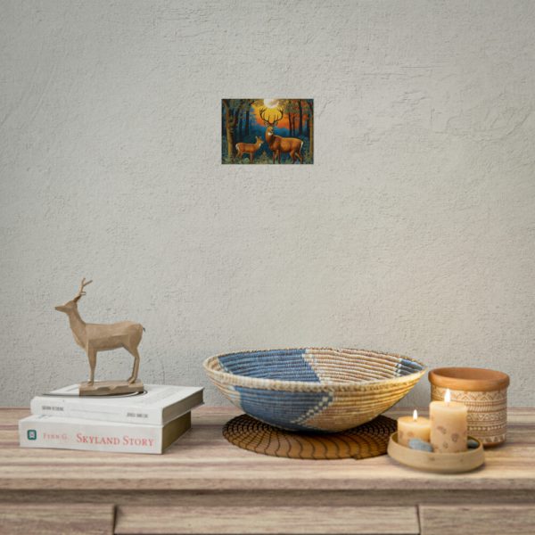 92368-38.jpg Deer and Deer in the Forest Poster