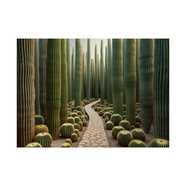 92369-5.jpg Walkway Meandering Through a Forest of Organ Pipe Cactus Poster