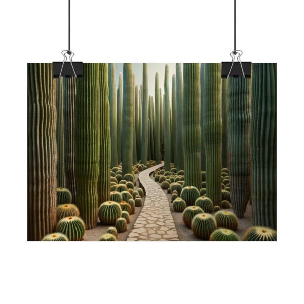 92369-6.jpg Walkway Meandering Through a Forest of Organ Pipe Cactus Poster