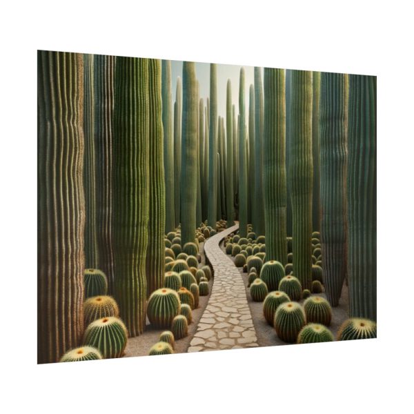 92369-7.jpg Walkway Meandering Through a Forest of Organ Pipe Cactus Poster