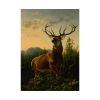 92389.jpg Deer in Forest Landscape Poster