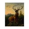92399.jpg Deer in Forest Landscape Poster
