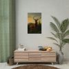 92402-3.jpg Deer in Forest Landscape Poster