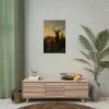 92403-3.jpg Deer in Forest Landscape Poster
