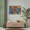 Batik Flowers Pattern Poster