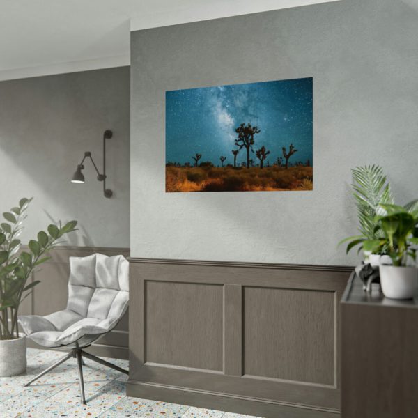 92408-169.jpg Starry Sky Night With Cactus Poster