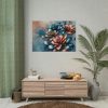 92408-188.jpg Metallic-Textured Flowers in Abstract Style Poster