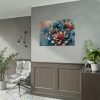 92408-199.jpg Vibrant Golden Flowers With a Glossy Metallic Finish Poster